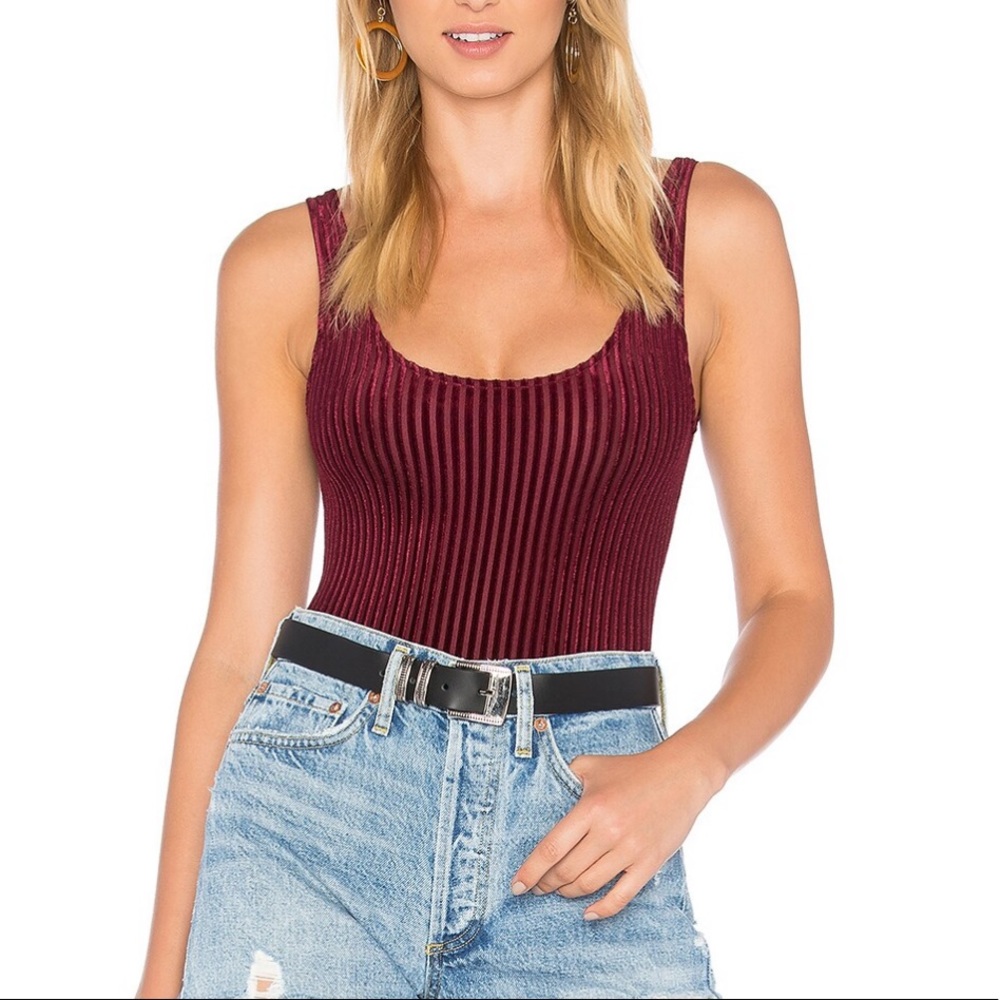House of Harlow 1960 size small bodysuit from Revolve in Bordeaux